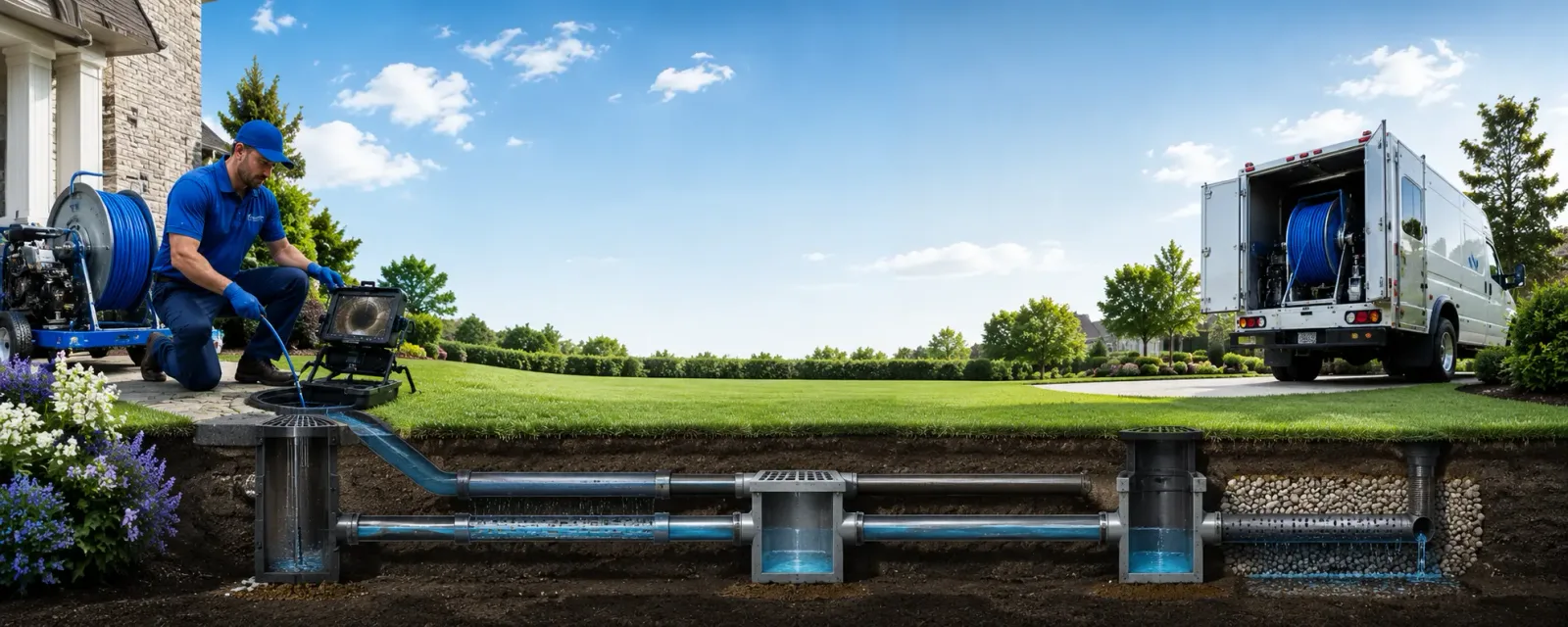 Outdoor drain cleaning information for Vina, CA